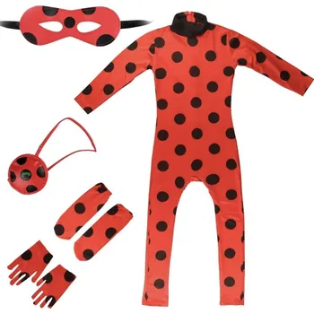 Karnevalový kostým Kostým Beruška - LadyBug pro děti komplet Velikost: L 6 - 8 rokov (120 - 128)