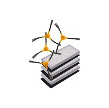 Sada příslušenství pro robotický vysavač Kartáčky a HEPA filtr pro vysavač TESVOR X500 Pro sada 3+4ks