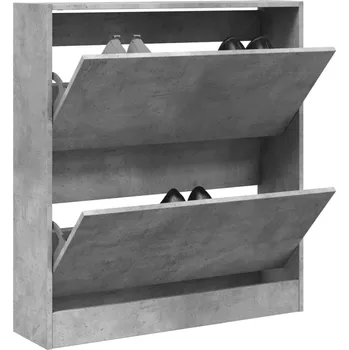 Botník zahrada-XL Botník betonově šedý 80 x 21 x 87,5 cm kompozitní dřevo 839920