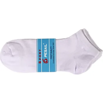 Pánské ponožky PESAIL Pánské kotníkové ponožky bílé 3 páry (sport) Velikost: 40 - 43