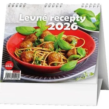 Kalendář BALOUŠEK TISK Kalendář stolní IDEÁL - Levné recepty 2026 / 13,4cm x 16,5cm / BSK1-26