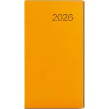 Diář BALOUŠEK TISK Diář týdenní - Jakub - Vivella - kapesní - okrová 2026 / 15cm x 7,5cm / BTJ6-23-26