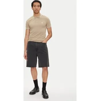 Pánské oblečení Calvin Klein Jeans Polokošile J30J315603 Béžová Slim Fit L