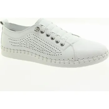 Dámské polobotky YO BY SHOEMAKER Dámské kožené perforované polobotky 064-6019-WHITE-245 Velikost 38