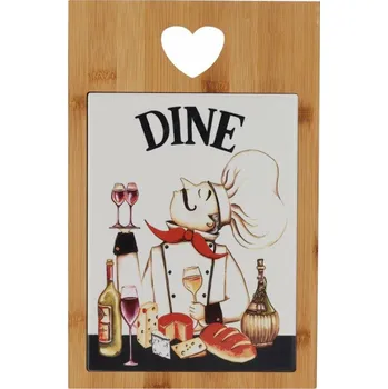 Kuchyňské prkénko EXCELLENT HOUSEWARE Sevírovací prkénko s keramickou kachlí DINE KO-280000130dine