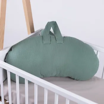 Tulimese Cestovní kojicí polštář MINI VÝBĚR BARVY/MATERIÁLU: MUŠELÍN MÁTOVÝ