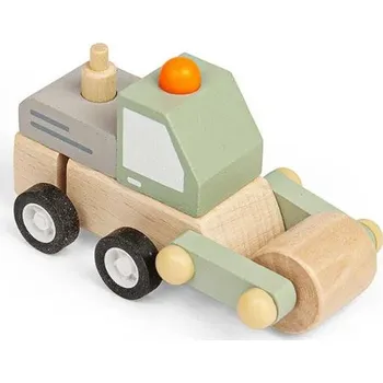 Hračka pro nejmenší Bigjigs Toys Natahovací stavební autíčko Válec