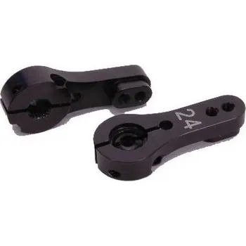 RC vybavení TeamC Precizní kovová páka serva 24T černá