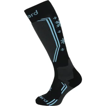 Dámské termoprádlo Lyžařské ponožky Blizzard Viva Warm ski socks, black/grey/blue 180130 25/26