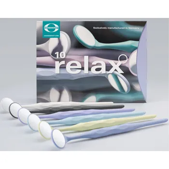 RELAX FS Rhodium Mouth Mirror vel.5 - sortiment (10Ks)