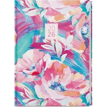 Diář BALOUŠEK TISK Diář denní - Adam - Lamino - B6 - Růžový 2026 / 16,5cm x 12cm / BDA9-6-26