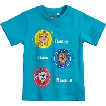 Chlapecké tričko Chlapecké tričko PAW PATROL MASTERS tyrkysové Velikost: 116
