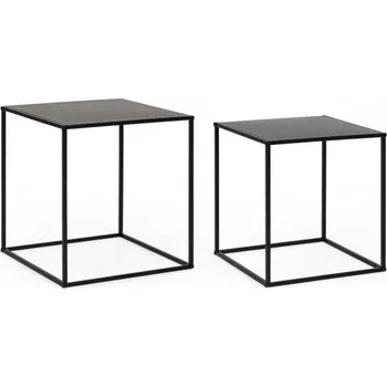 Konferenční stolek BIZZOTTO Set konferenčních stolků ALRIK černý