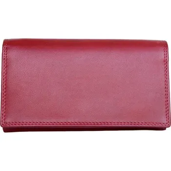Peněženka Klasická červená kožená peněženka HMT s ochranou dat na kartách (RFID)
