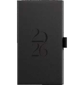 Diář BALOUŠEK TISK Diář týdenní - Jakub - Deny - kapesní - černá 2026 / 15cm x 7,5cm / BTJ19-2-26