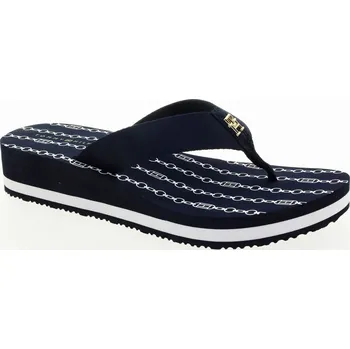 Dámské žabky TOMMY HILFIGER Dámské tmavě modré žabky na klínu FW0FW08527-DW6-855 Velikost 42