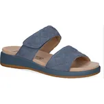 CAPRICE Dámské kožené modré pantofle 9-27204-44-802-255 Velikost 39