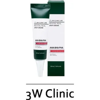 Pleťový krém 3W CLINIC REVITAL REAL SPOT CREAM 30ml - krém proti akné s kyselinami