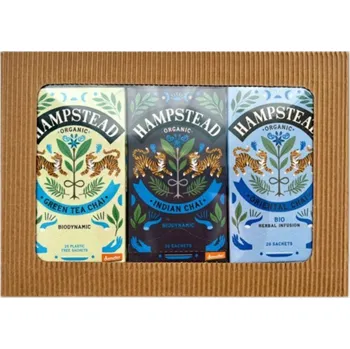 Čaj Hampstead Tea London Dárkový balíček BIO kořeněných čajů Chai ZLEVNĚNO