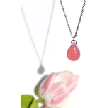 Šperk z pravého českého skla - Náhrdelník Sladké maliny