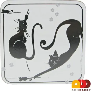 Podtácek Podtácky Crazy cats - var. I. 6ks (Korkové podtácky ke stolování)