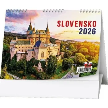 Kalendář BALOUŠEK TISK Kalendář stolní Slovensko 2026 / 15cm x 21cm / BSI4-26
