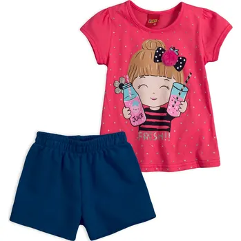 Dívčí souprava KYLY FRESH růžová Velikost: 128