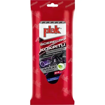 autokoberec Čisticí ubrousky na palubní desku Plak Maxi Black Trend Leštící 24 ks