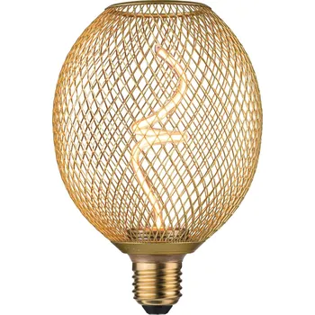 PAULMANN Kovic Glow Standard 230V LED Globe E27 4W 1800K stmívatelné mosaz - PAULMANN P 29259