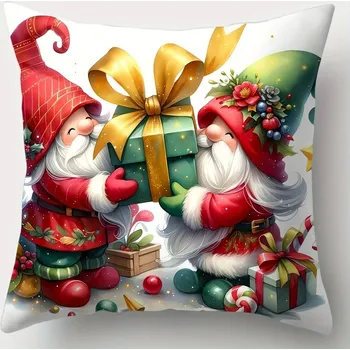 Povlak na dekorativní polštářek Vánoční povlak na polštář 45x45 cm | vánoční povlak, dekorativní polštář - TA03