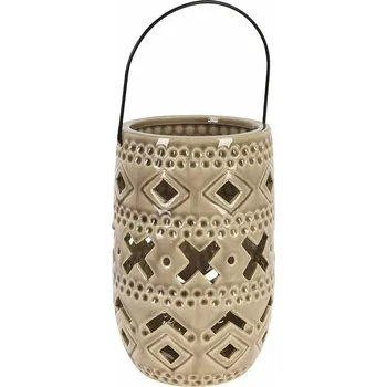 Venkovní osvětlení PROGARDEN Keramická lampa 23 cm s rukojetí hnědá KO-095202930hned