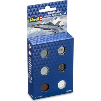 Speciální výtvarná barva Revell Sada emailových barev Color 32206 - F35 (6 x 14ml)