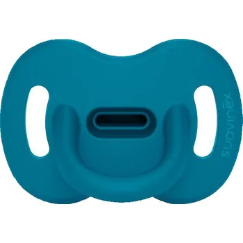 dudlíky Suavinex Šidítko fyziologické silikon 6-18 m SX PRO Colour Essence Petrolejové