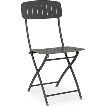 BIZZOTTO Zahradní skládací židle YVONNE antracitová