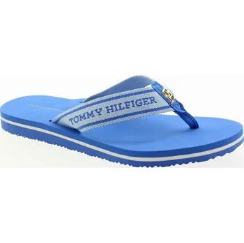 Dámské žabky TOMMY HILFIGER Dámské modré textilní žabky FW0FW08515-C30-855 Velikost 40