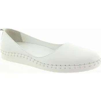 Dámské baleríny YO BY SHOEMAKER Dámské kožené bílé baleríny 064-6014-WHITE-245 Velikost 38