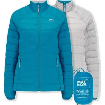 Dámská péřová bunda Mac In a Sac Polar Packable Women's Down Jacket Light Petrol/Soft Grey 25/26 M