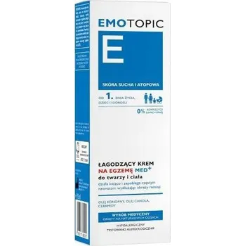 Tělový krém Emotopic E MED+ zklidňující krém na ekzém na obličej a tělo 75 ml