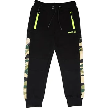 Chlapecké kalhoty WOLF T2177B Tepláky chlapecké černé