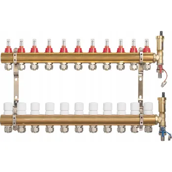 rozdělovač topení Rozdělovač 11 okruhů podlahového topení s odvzdušňovačem Afriso
