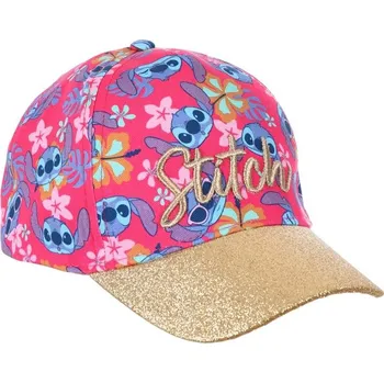 Kšiltovka Růžovo-zlatá dětská kšiltovka Stitch Velikost: 54