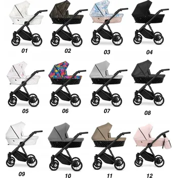 Kočárek Ivento 3v1 Exkluzivní Dětský Kočárek | Materiál | Eko Kůže