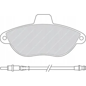 Brzdová destička Brzdové destičky přední FERODO 1002