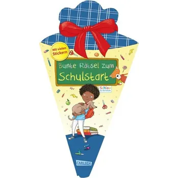 První čtění Schlau für die Schule: Bunte Rätsel zum Schulstart (Schultüte 2025 blau) - Mildner, Christine