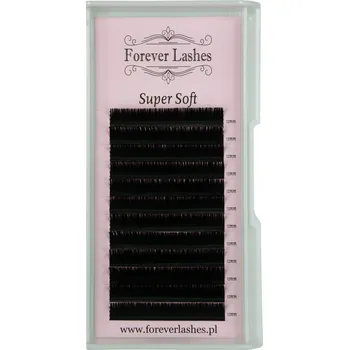 Péče o řasy a obočí Řasy pro metodu 1:1 a 2D Forever Lashes Soft 0.12 C 13 mm