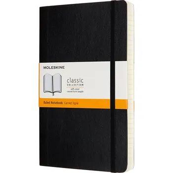 Diář Moleskine, Linkovaný zápisník Moleskine Classic měkká vazba L 400 stran černý - Formadore