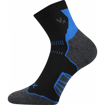 Dámské ponožky Dámské - pánské- cyklistické sportovní ponožky - střední výška Falco - Boma Fuski - černá barva (-vysoká prodyšnost)