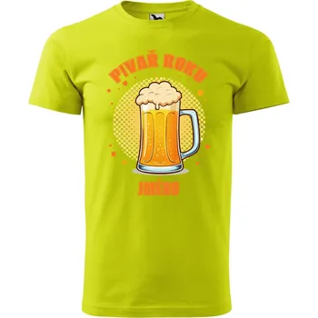 Pánské tričko DOBRÝ TRIKO Pánské tričko s potiskem Pivař roku Velikost: XL, Barva: Limetková