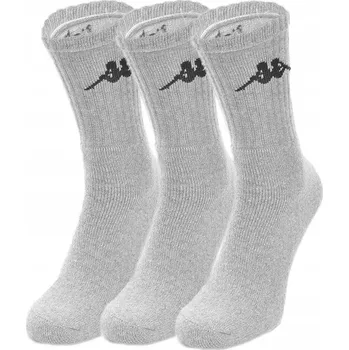 Pánské oblečení Kappa 3 páry Ponožky šedé barvy velikost 43-46