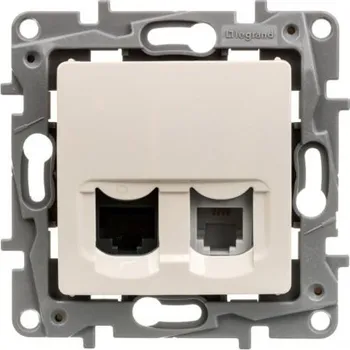 Elektrická zásuvka Telefonní zásuvka nástěnná LEGRAND POLSKO béžová